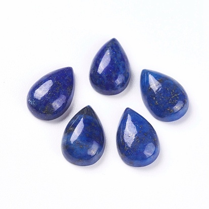 Naturelle lapis-lazuli cabochons, teint, goutte 