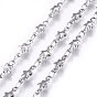 304 Stainless Steel Link Chains, Soldered, Star