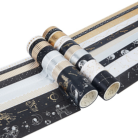 Craspire bricolage scrapbook bandes de papier décoratives, ruban adhésif, pour l'artisanat et les cadeaux, estampage d'or