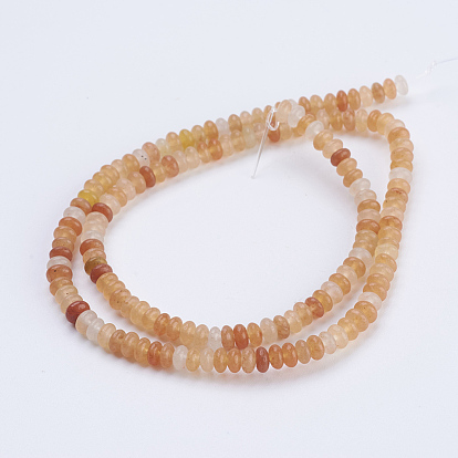 Natural Agate Beads Strands, Rondelle