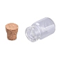 Glass Bottles, with Cork Stopper, Wishing Bottle, Bead Containers