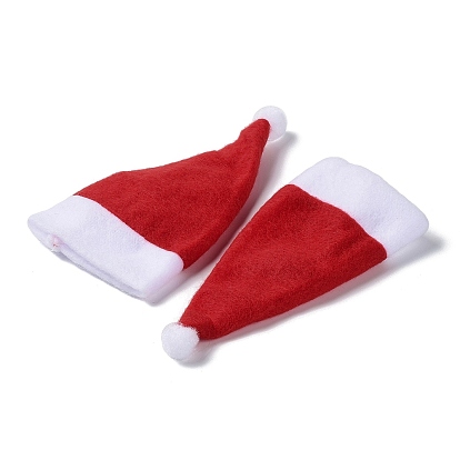 Christmas Hat Cloth Cutlery Set Bags, Knife and Fork Covers for Christmas Table Hotel Restaurant Arrangement Decorations Supplies