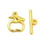 Rack Plating Alloy Toggle Clasps, Apple