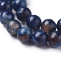 Natural Kyanite/Cyanite/Disthene Beads Strands, Dyed, Round