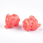 Synthetic Coral Beads, Dyed, Elephant