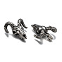 Cattle Skull 304 Stainless Steel Big Pendants, 51x42x15mm, Hole: 9.5x5mm