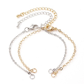 Couples Brass Cable Chain Bracelet Making Sets