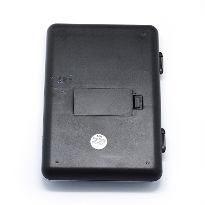 Herramienta de joyería, Mini balanza de bolsillo digital electrónica de aluminio, con abs, batería incorporada, Rectángulo