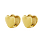 Heart 304 Stainless Steel Hoop Earrings for Women