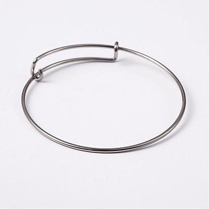 Adjustable 304 Stainless Steel Expandable Bangle Making, 62mm
