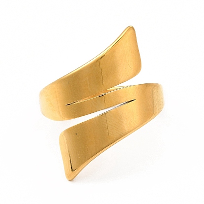 Chapado de iones (ip) 304 anillos de dedo de acero inoxidable para hombres y mujeres, anillos de hoja ancha