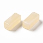 Transparent Acrylic Beads, Two Tone, Cuboid