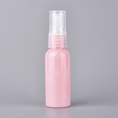 Round Shoulder Plastic Spray Bottles, with Fine Mist Sprayer & Dust Cap, Refillable Bottle