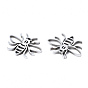 Ion Plating(IP) 201 Stainless Steel Pendants, Laser Cut, Bees