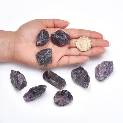 Rough Raw Natural Amethyst Beads, for Tumbling, Decoration, Polishing, Wire Wrapping, Wicca & Reiki Crystal Healing, No Hole/Undrilled, Nuggets