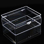 Rectangle Polystyrene Bead Storage Container, with Cover, for Jewelry Beads Small Accessories