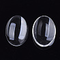 Transparent Glass Cabochons, Oval
