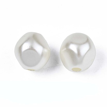 Acrylic Imitation Pearl Beads, Oval