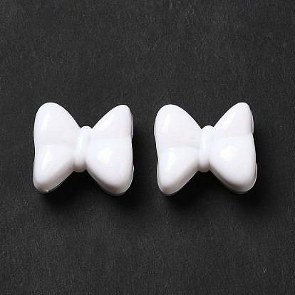 Perles acryliques opaques, bowknot