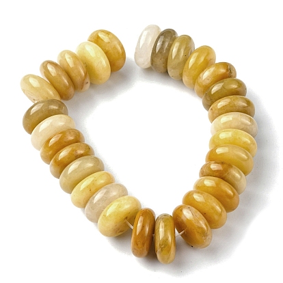 Natural Topaz Jade Beads Strands, Heishi Beads, Disc