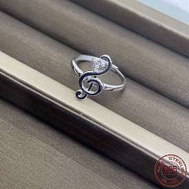Sterling Sliver Rings, Music Note