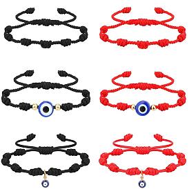 Adjustable Devil Eye Couple Bracelet Handmade Red String Creative Personality