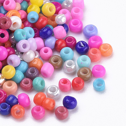 Baking Paint Glass Seed Beads, Round
