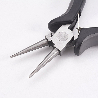 45# Carbon Steel Round Nose Pliers, Hand Tools, Polishing, Gray
