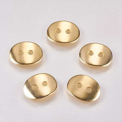 201 Stainless Steel Button, Oval