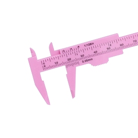 Plastic Sliding Gauge Vernier Caliper, Double Scale, mm/inch Portable Ruler