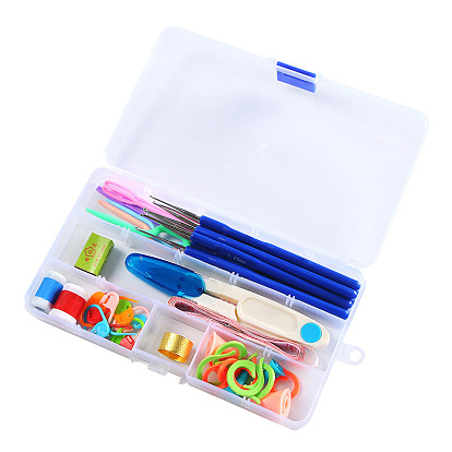Sewing Tool Sets, including Stainless Steel Scissor, PNeedle Threaders, Iron Thimble, Tape Measure, Sewing Seam Rippers