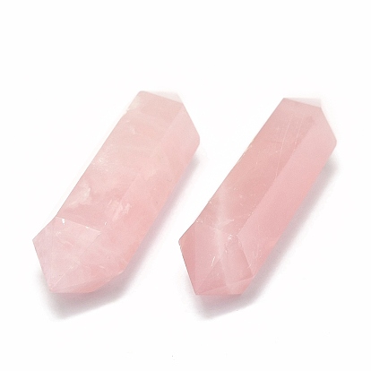 Природного розового кварца бусы, лечебные камни, нет отверстий / незавершенного, точка с двойным окончанием
