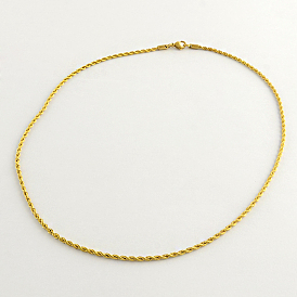 304 из нержавеющей стальной трос цепи ожерелья, 20.4 дюйм (51.8 см)