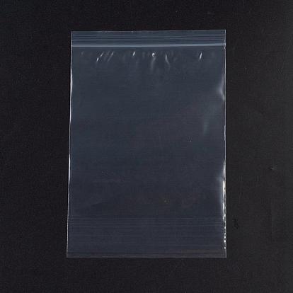 Bolsas de plástico con cierre de cremallera, bolsas de embalaje resellables, sello superior, bolsa autoadhesiva, Rectángulo