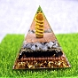Генераторы энергии смолы оргонитовой пирамиды, Рейки, обернутая проволокой, натуральный тигровый глаз, пуля и драгоценный камень внутри, для домашнего офиса