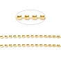 50M Rectangle Brass Rhinestone Claw Setting Chains
