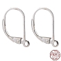 925 Sterling Silver Leverback Earring Findings, with 925 Stamp