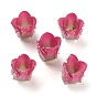 4-pétale bouchons acrylique opaque de perles, rose