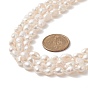 Collar de perlas naturales con cuentas 3 capa para mujer