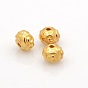 Tibetan Style Metal Alloy Rondelle Spacer Beads, 5.5x4mm, Hole: 1mm