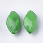 Perles acryliques, style de pierres fines imitation, torsion