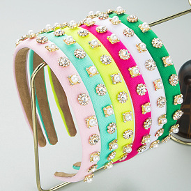 Bandeau de perles en strass brillant - accessoires pour cheveux à la mode et élégants