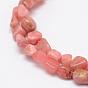 Natural Rhodonite Beads Strands, Tumbled Stone, Nuggets