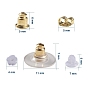 Ear Nut Sets, with Brass Ear Nuts, Earring Backs and Plastic Ear Nuts, Earring Backs