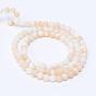 Natural Freshwater Shell Bead Strands, Round