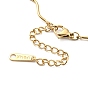 304 Stainless Steel Wave Bar Link Chain Necklace for Women