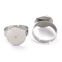 Componentes de anillos 304 de acero inoxidable ajustables, ajustes de la base del anillo de la almohadilla