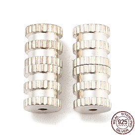 925 Sterling Silver Screw Clasps, Column