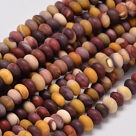 Rondelle Natural Mookaite Beads Strands