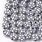 Perles acryliques de style artisanal, ballon de football / soccer